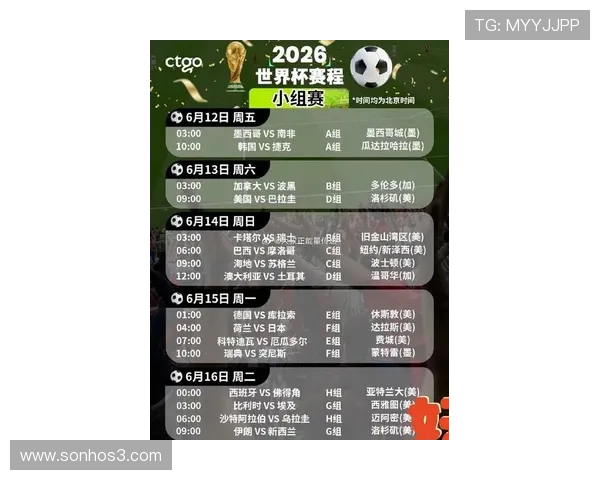 2026年世界杯在哪些国家举办以及具体比赛时间和地点一览
